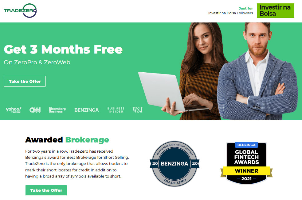 Oferta da TradeZero para leitores do blog Penny Stocks