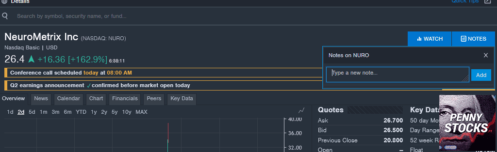 Análise de ações no Benzinga Pro