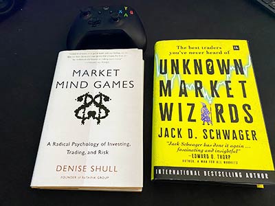 Livro Market Mind Games e Unknow Market Wizards
