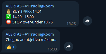 Alerta em tempo real #1TradingRoom