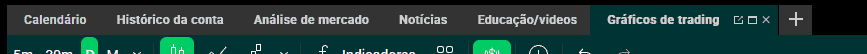 Abas na plataforma xStation
