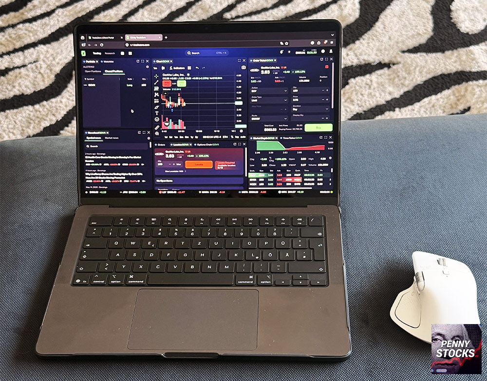 Plataforma web TZ1 da corretora TradeZero